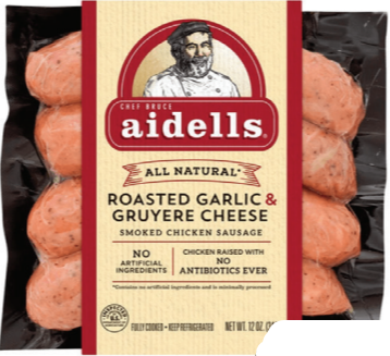Aidells Garlic & Gruyere Cheese Chicken Sausage
