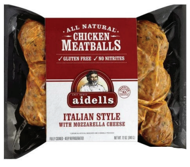 Aidells Chicken Meatballs Italian Style With Mozzarella Cheese