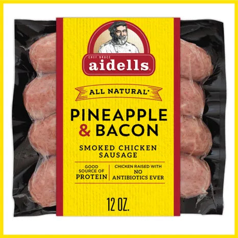 Aidells Pineapple & Bacon Smoked Chicken Sausage