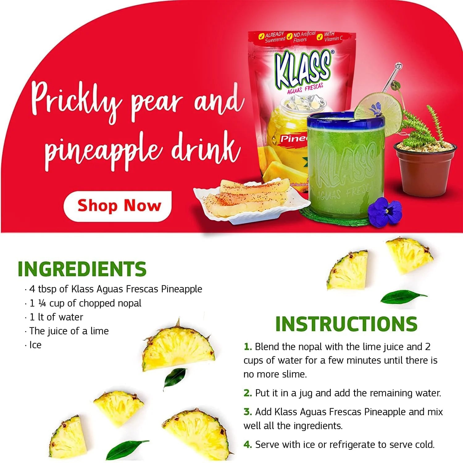 Klass Aguas Frescas Pineapple