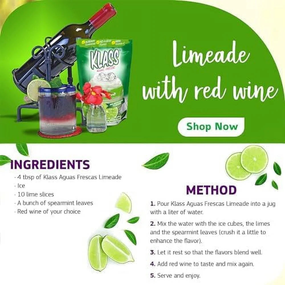 Klass Aguas Frescas Lemonade Flavored Drink Mix
