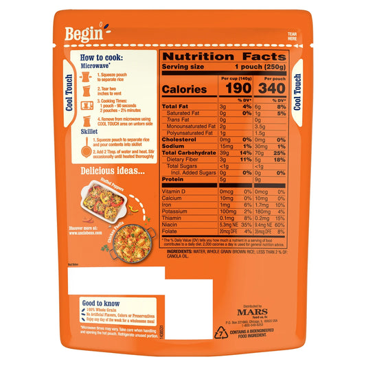 Uncle Ben's Ready Rice Whole Grain Brown Rice
