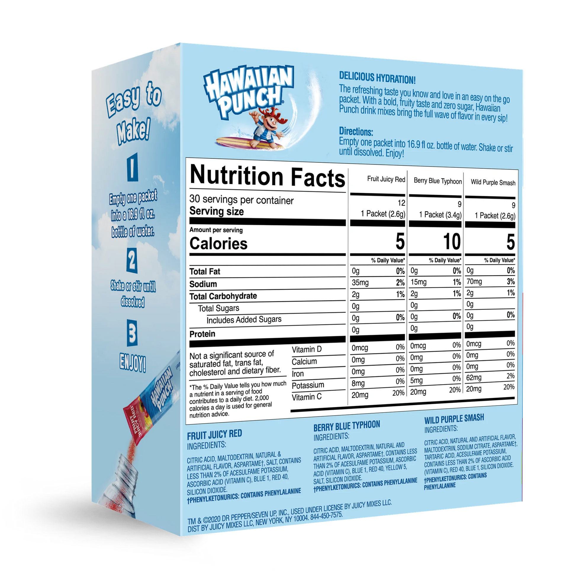 Hawaiian Punch Powder Drink Mix Variety Pack