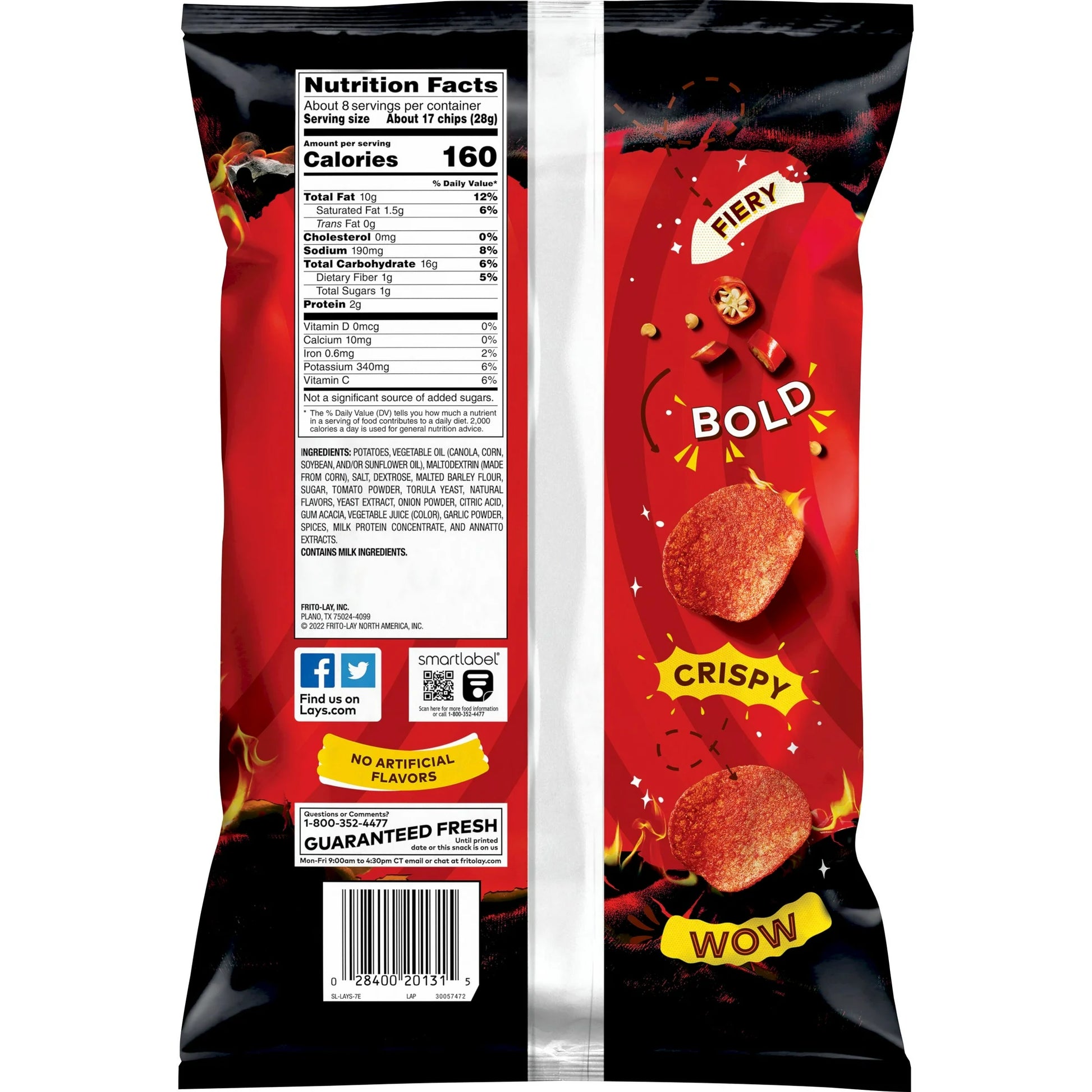 Lay's Potato Chips Flamin' Hot Flavored