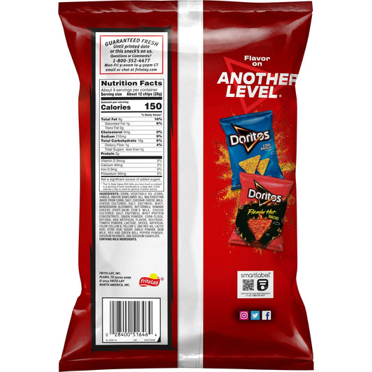 Doritos Nacho Cheese Flavored Tortilla Chips