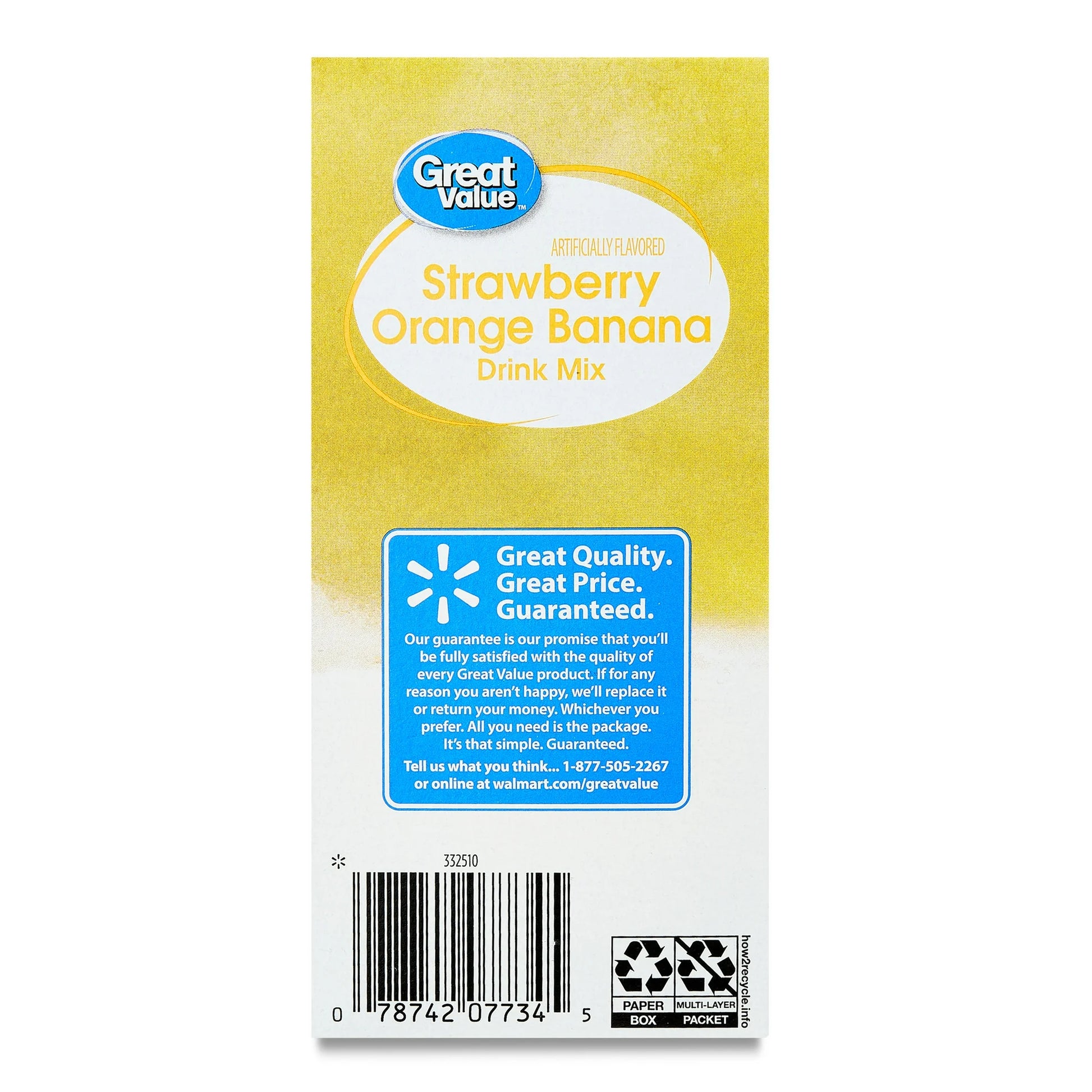Great Value Strawberry Orange Banana
