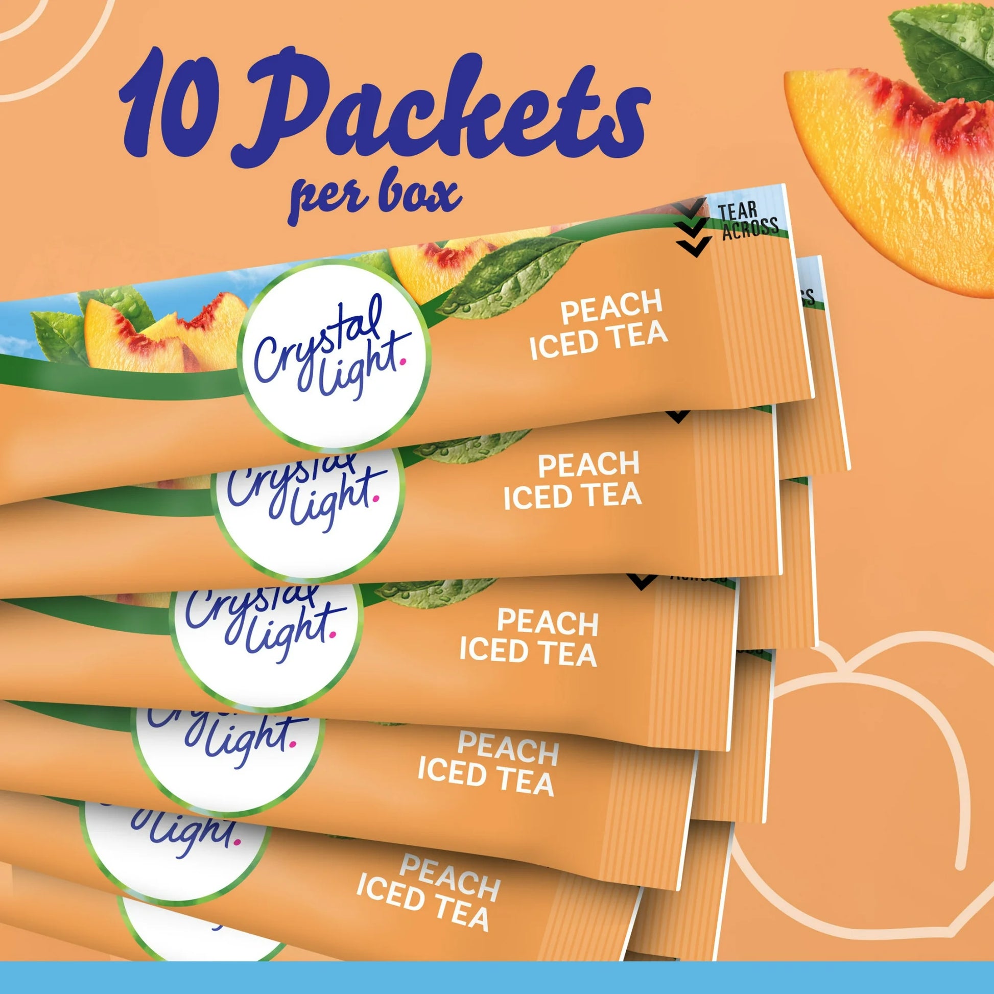 Crystal Light Peach Iced Tea Sugar Free Drink Mix