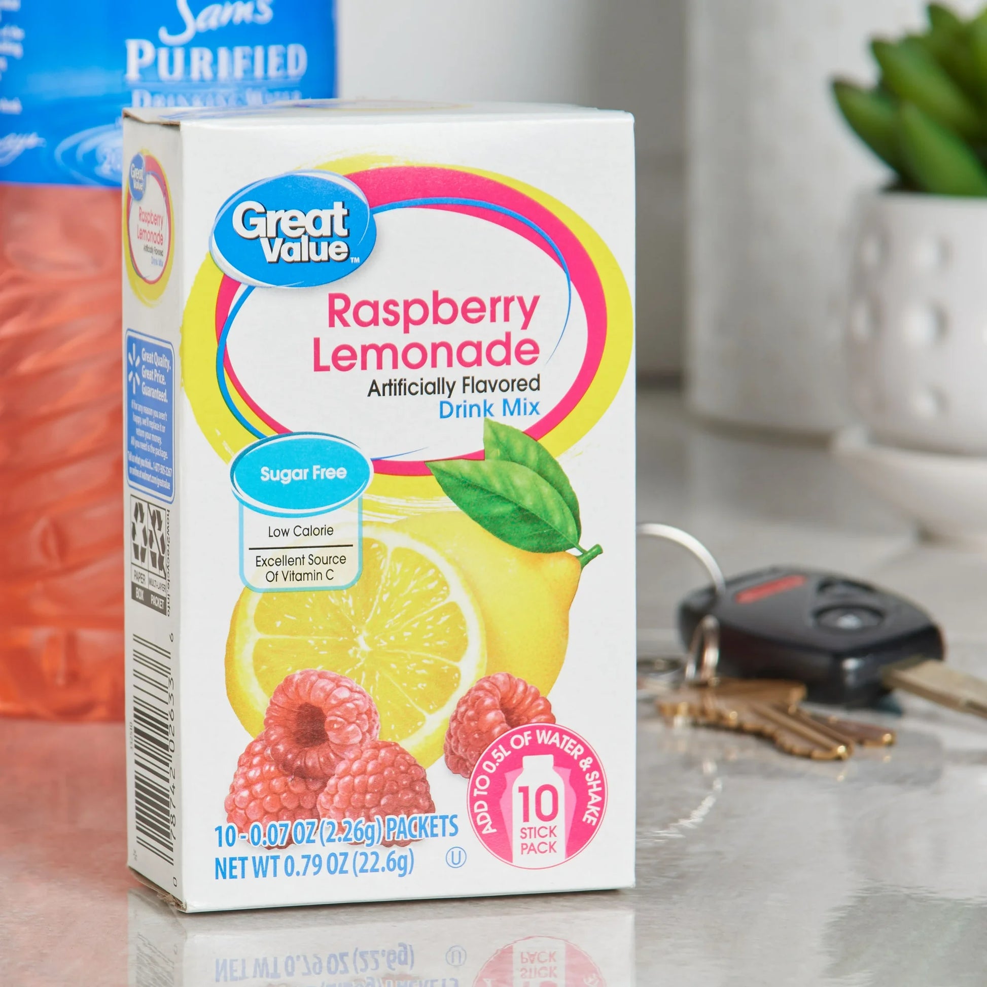 Great Value Sugar-Free Raspberry Lemonade