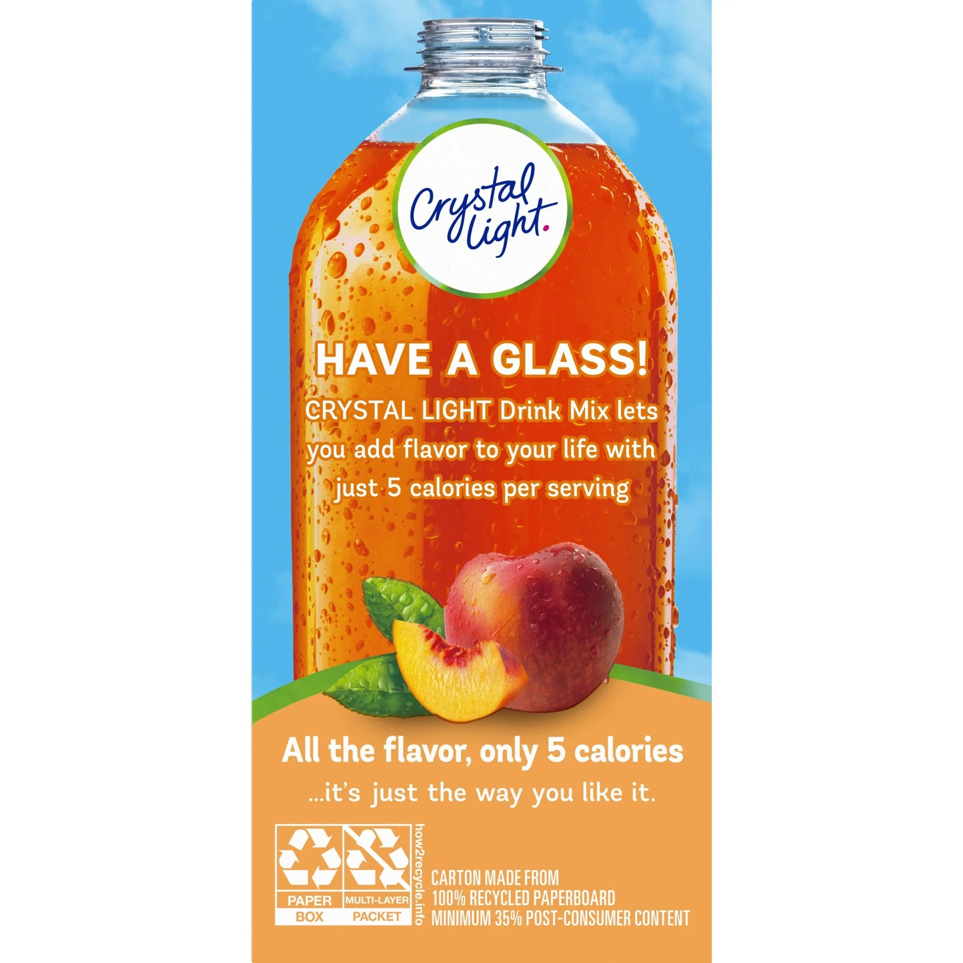 Crystal Light Peach Iced Tea Sugar Free Drink Mix