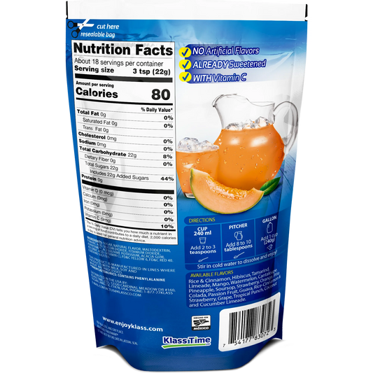 Klass Aguas Frescas Melon, with Vitamin C