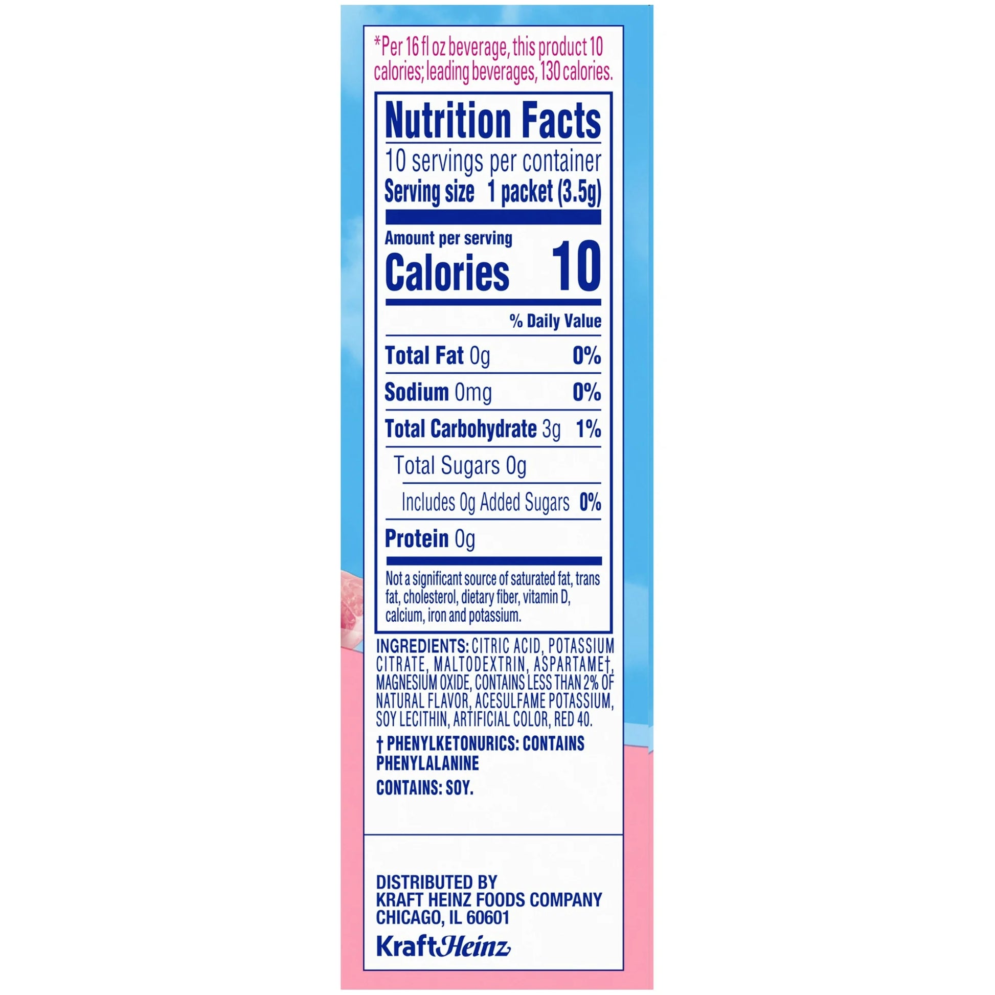 Crystal Light Pink Lemonade Sugar