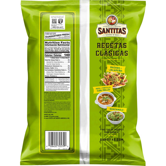 Santitas Tortilla Chips Cilantro Lime Flavored