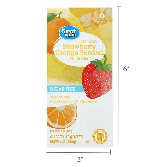 Great Value Strawberry Orange Banana