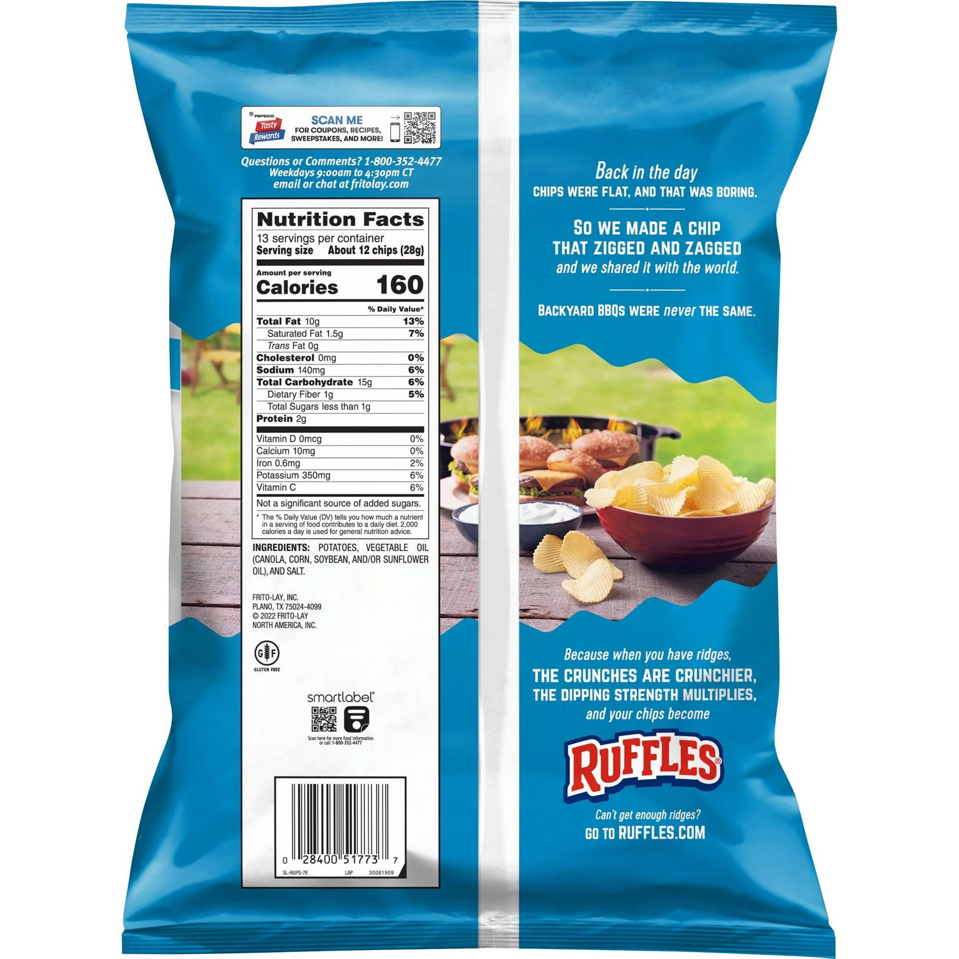 Ruffles Original Flavor Potato Snack Chips