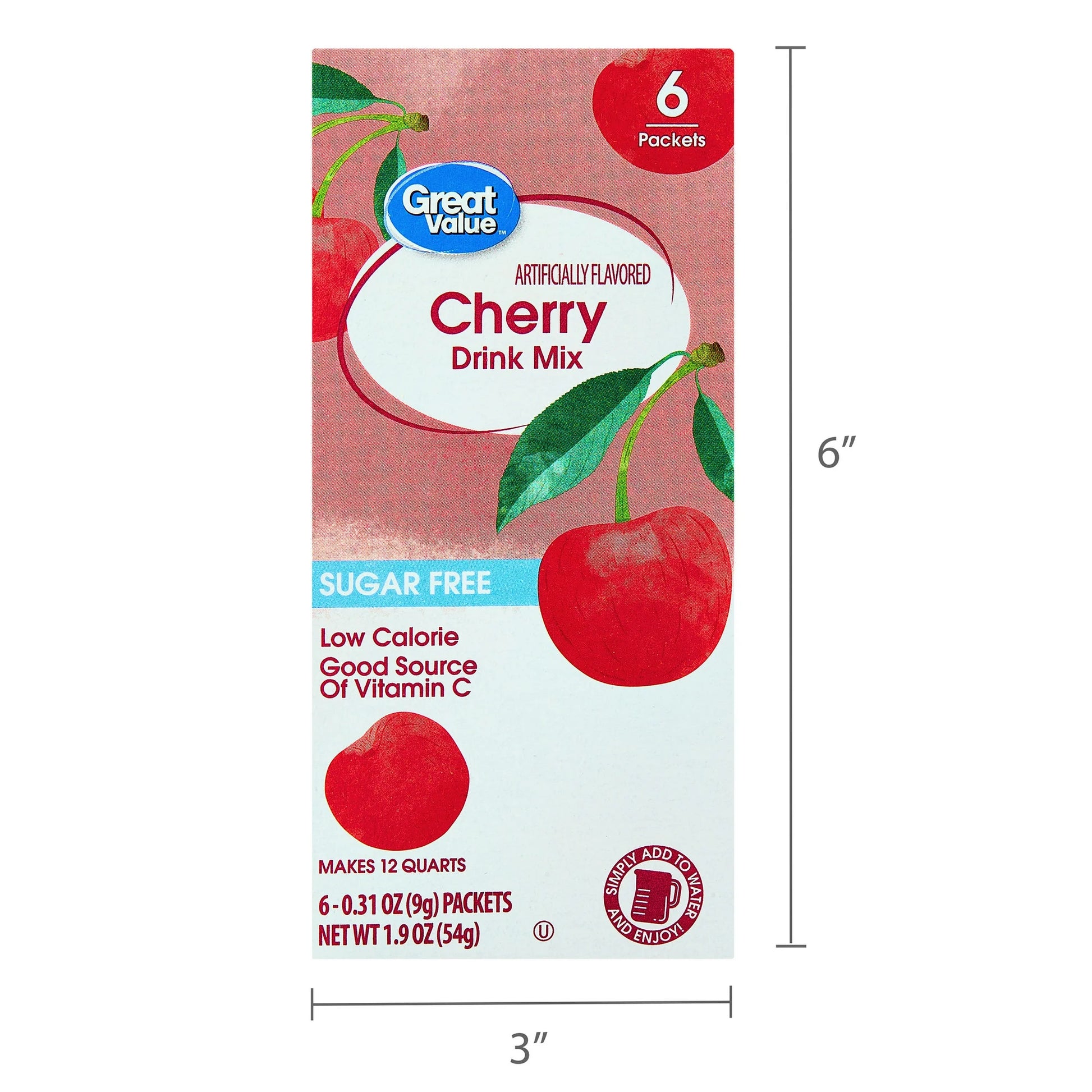 Great Value Sugar-Free Cherry Powder Drink Mix