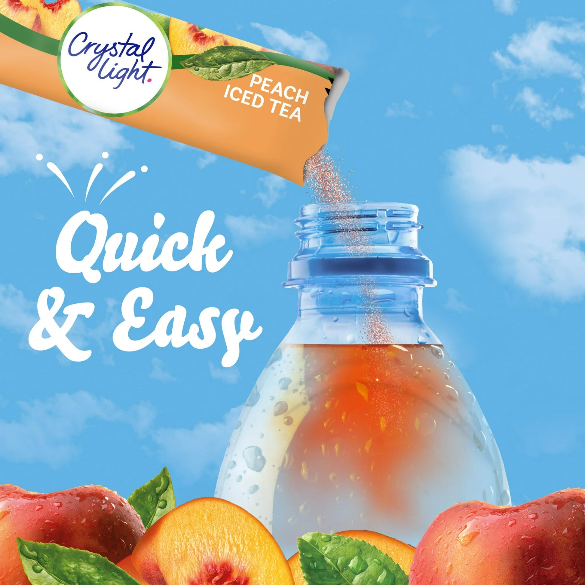 Crystal Light Peach Iced Tea Sugar Free Drink Mix