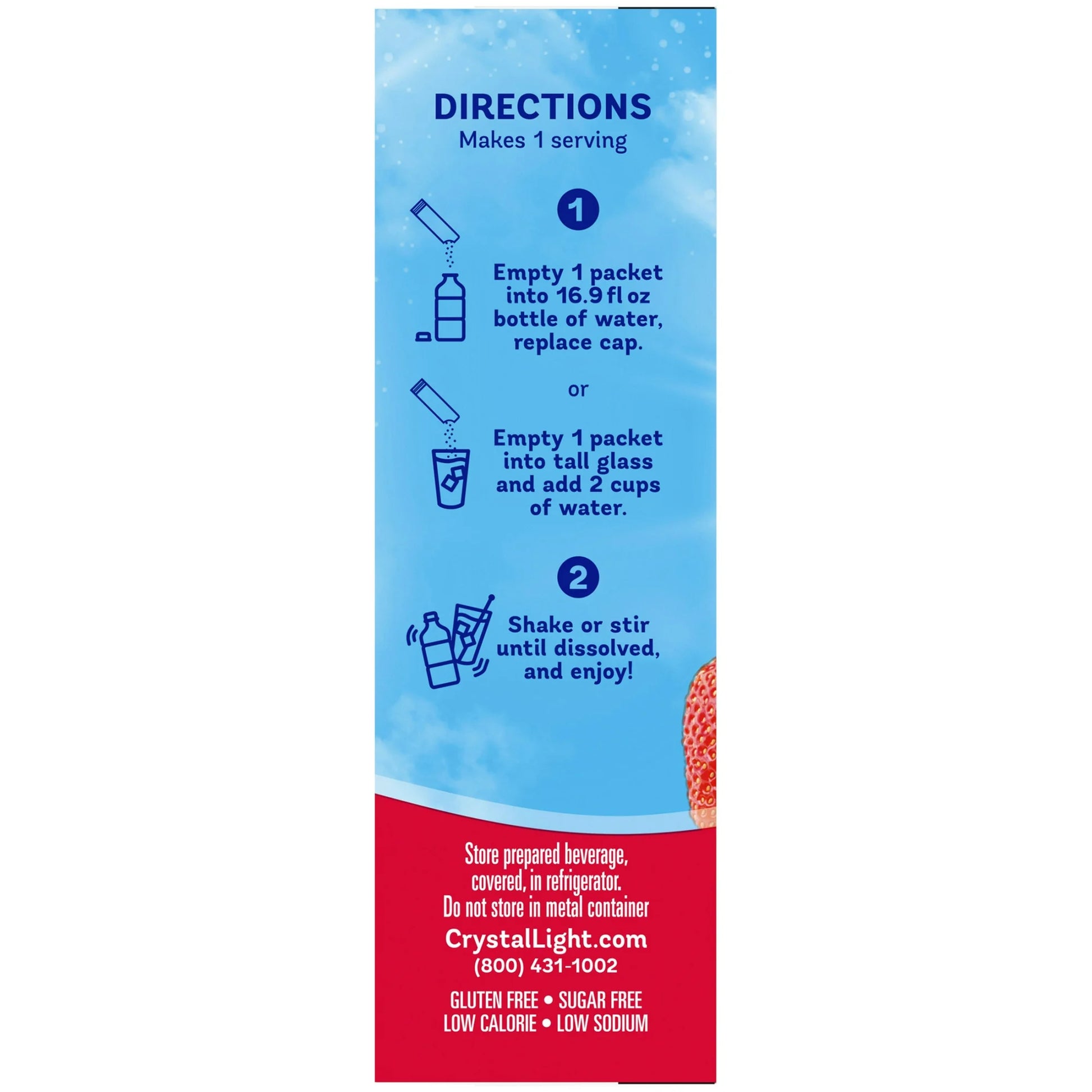 Crystal Light Wild Strawberry Sugar Free Drink Mix
