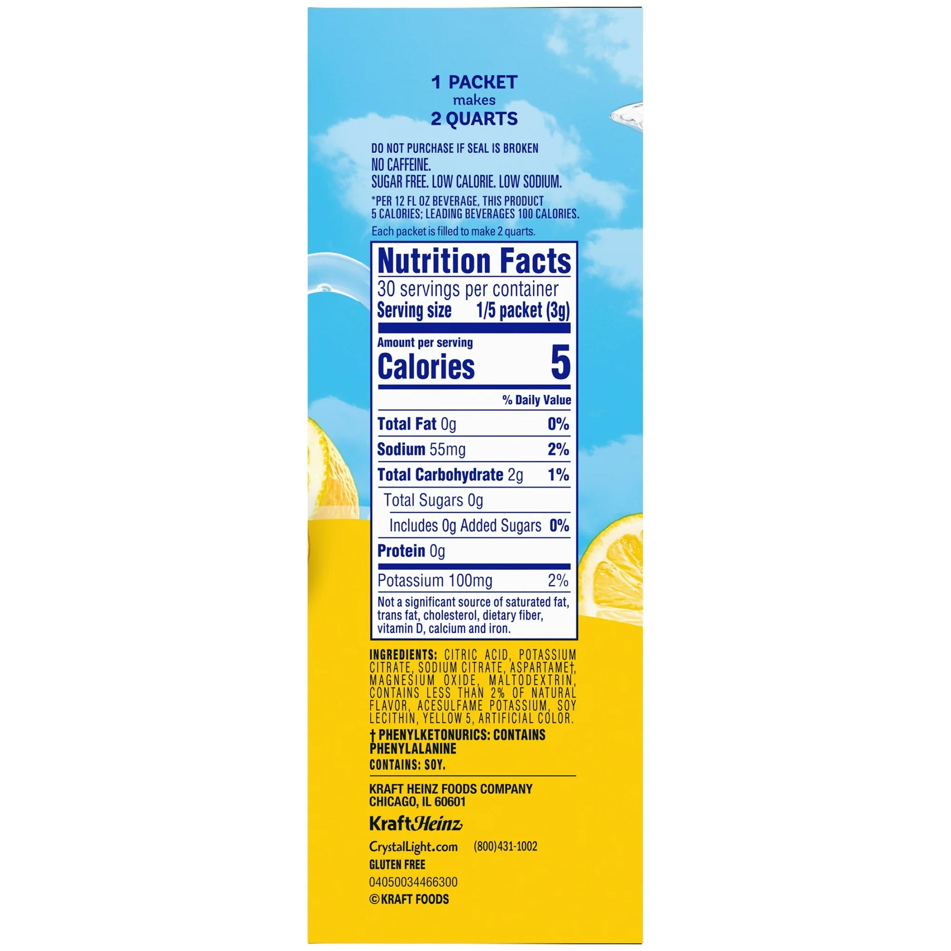 Crystal Light Lemonade Sugar Free Drink Mix