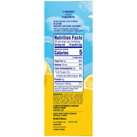Crystal Light Lemonade Sugar Free Drink Mix