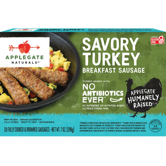 Applegate Natural Savory Turkey Breakfast Sausage