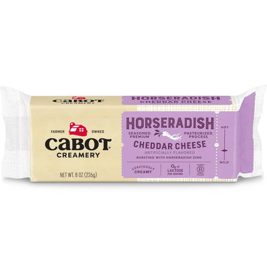 Cabot Creamery Horseradish Cheddar Cheese Block