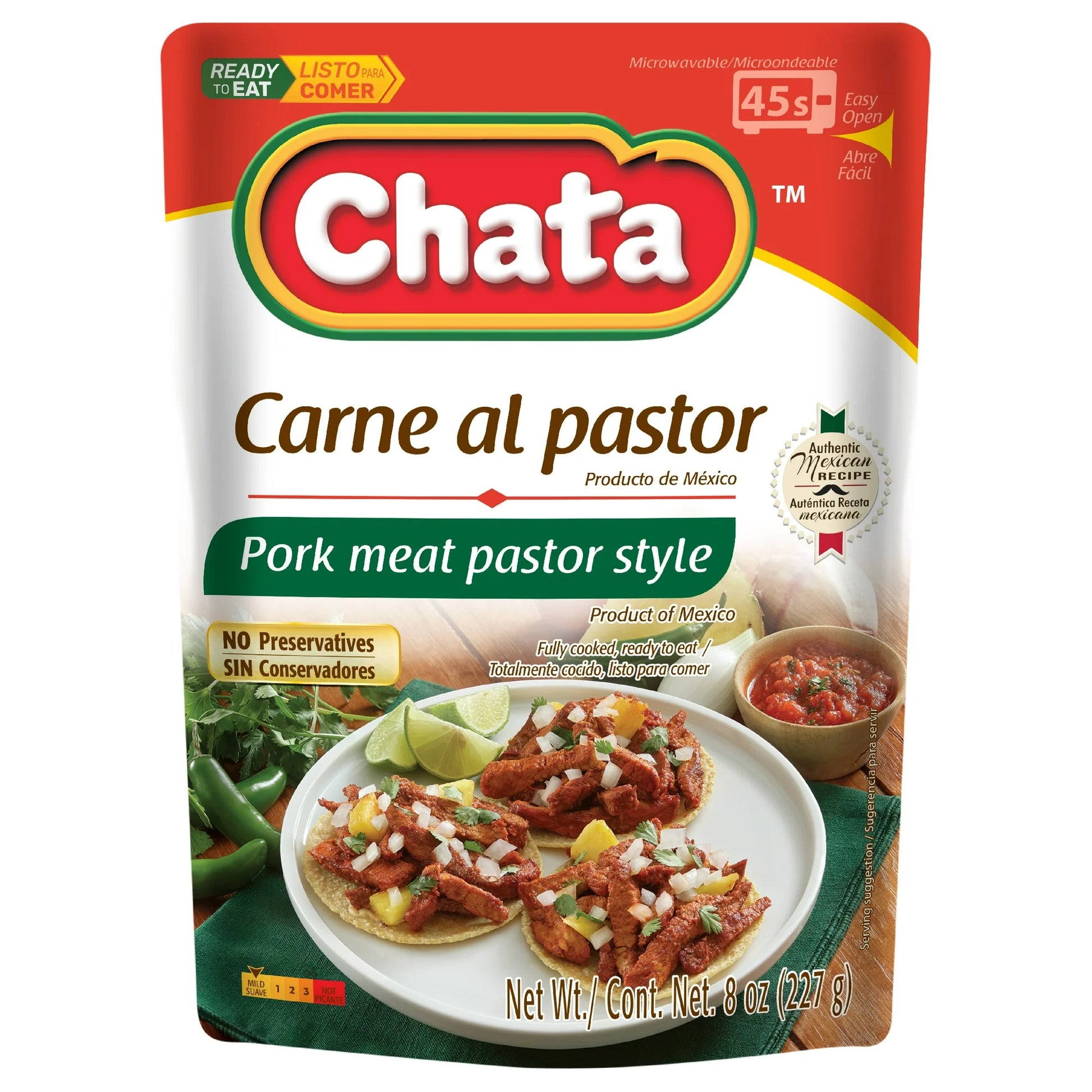 Chata Pork Meat Pastor Style Pouch