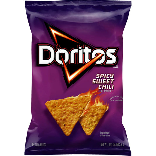 Doritos Tortilla Chips Spicy Sweet Chili Flavored Snack Chips
