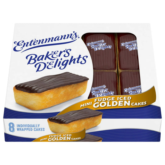 Entenmann's Baker's Delights Fudge Iced Golden Cakes