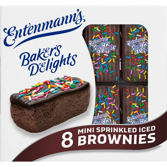 Entenmann's Baker's Delights Sprinkled Iced Brownies
