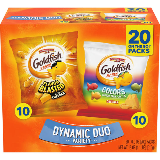 Goldfish Dynamic Duo Colors Crackers,