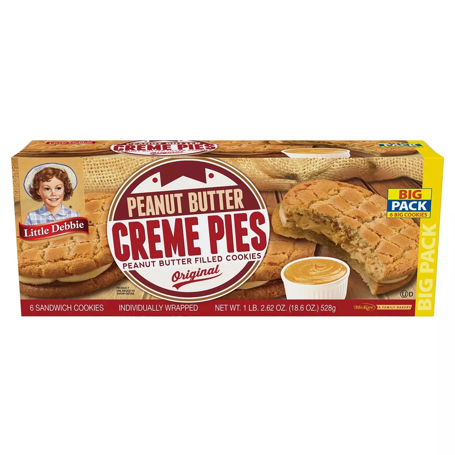 Little Debbie Big Pack Peanut Butter Creme Pies