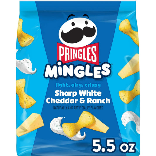 Pringles Mingles Gluten-Free Sharp White Cheddar and Ranch Puffed Snacks