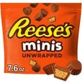 Reese's Minis Milk Chocolate Unwrapped Peanut Butter Cups Candy