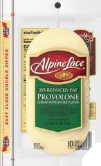 Alpine Lace® Provolone Sliced Cheese with Smoke Flavor