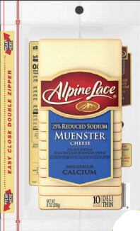 Alpine Lace® Sliced Muenster Cheese