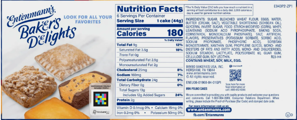 Entenmann,S Minis Pound Cakes, Box Of Snack Cakes