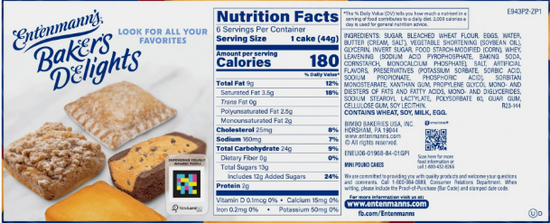 Entenmann,S Minis Pound Cakes, Box Of Snack Cakes