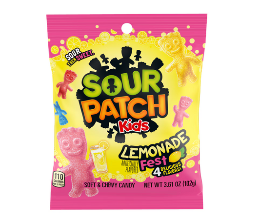 Sour Patch Kids Lemonade Fest Soft & Chewy Candy, 3.61-oz.