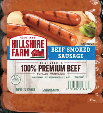 Hillshire Farm Beef Smoked Sausage