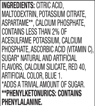 Great Value Sugar-Free Raspberry Lemonade