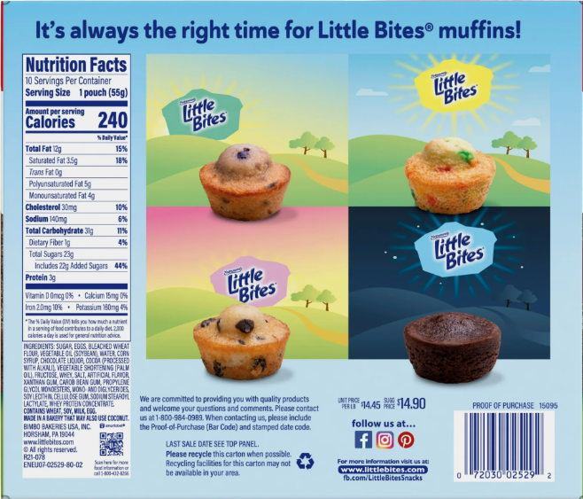 Little Bites Fudge Muffins, 10 packs