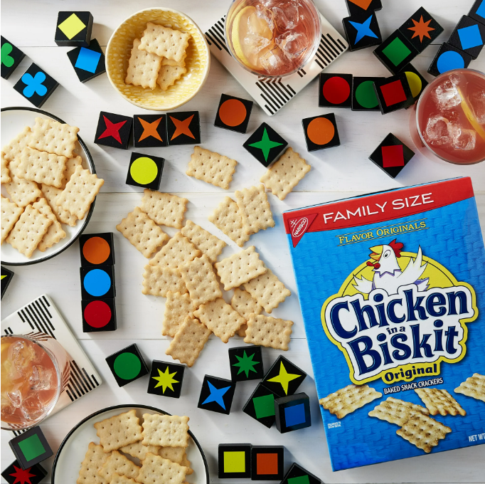 Chicken in a Biskit Original Baked Snack Crackers, Family Size, 12 oz