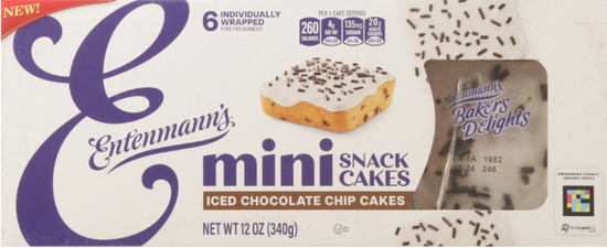 Entenmann's Chocolate Chip Mini Snack Cakes