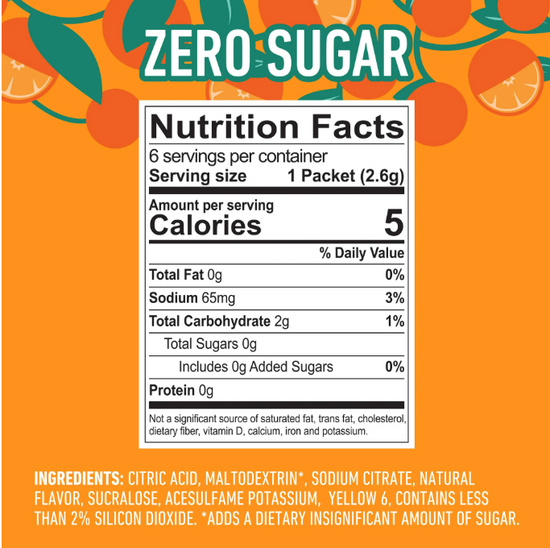 Crush Orange Powder Drink Mix