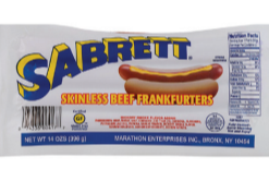 Skinless Beef Franks, King Size