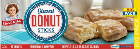Little Debbie Big Pack Glazed Donut Sticks