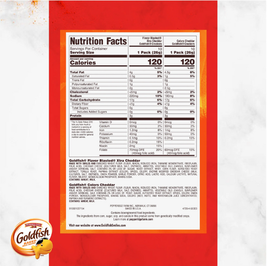 Goldfish Dynamic Duo Colors Crackers,