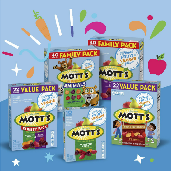 Mott's Fruit Flavored Snacks, Easter Basket Stuffers, Family Pack, 40 Ct, 32 oz