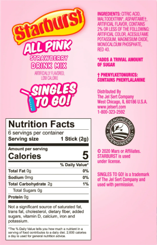 Starburst Zero Sugar Singles