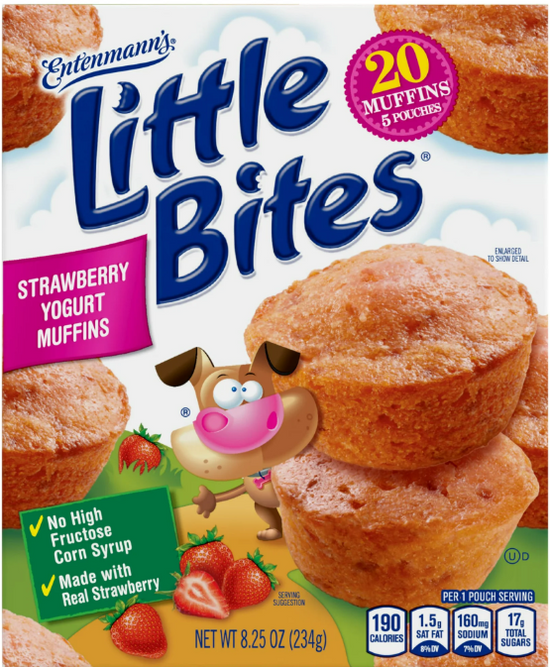 Little Bites Strawberry Yogurt Muffins, 5 packs